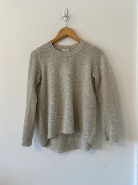 Oats Cashmere Oatmeal High Low Sweater | Size Small